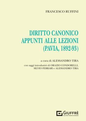 Diritto canonico. appunti alle lezioni (pavia, 1892 - 93)
